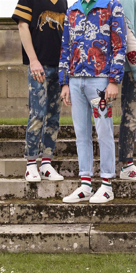 gucci ace outfits men|gucci men's collection.